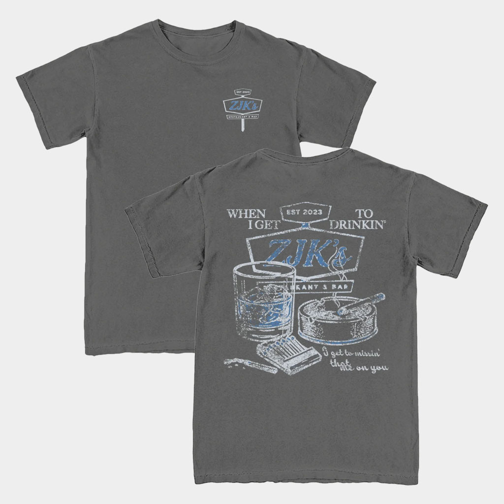 Zach John King Merch 2026 Get To Drinkin' T-Shirt Music Related Gifts For Guys