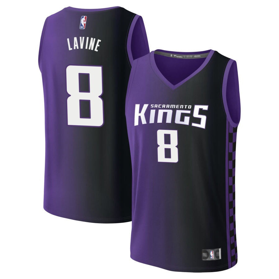 Zach LaVine Sacramento Kings 2025 Statement Edition Fast Break Jersey - Purple