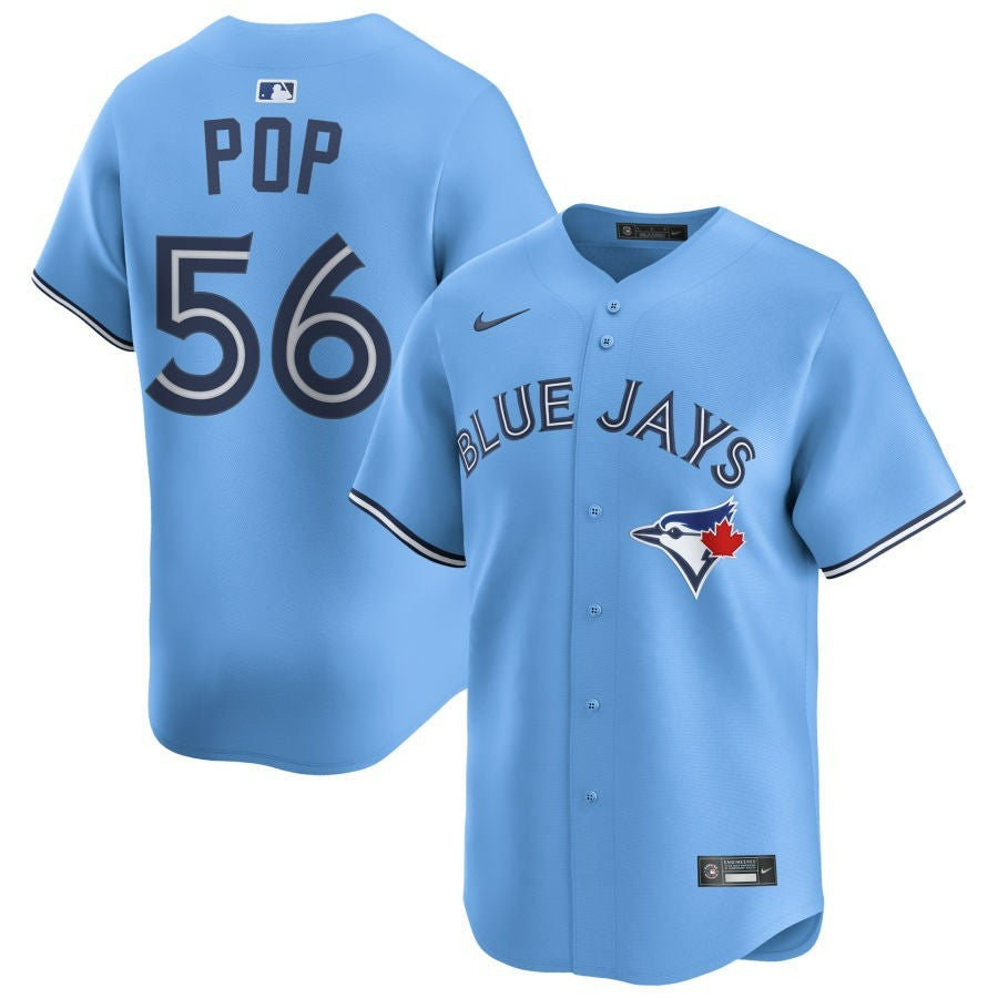 Zach Pop Toronto Blue Jays 2025 Alternate Limited Jersey - Light Blue
