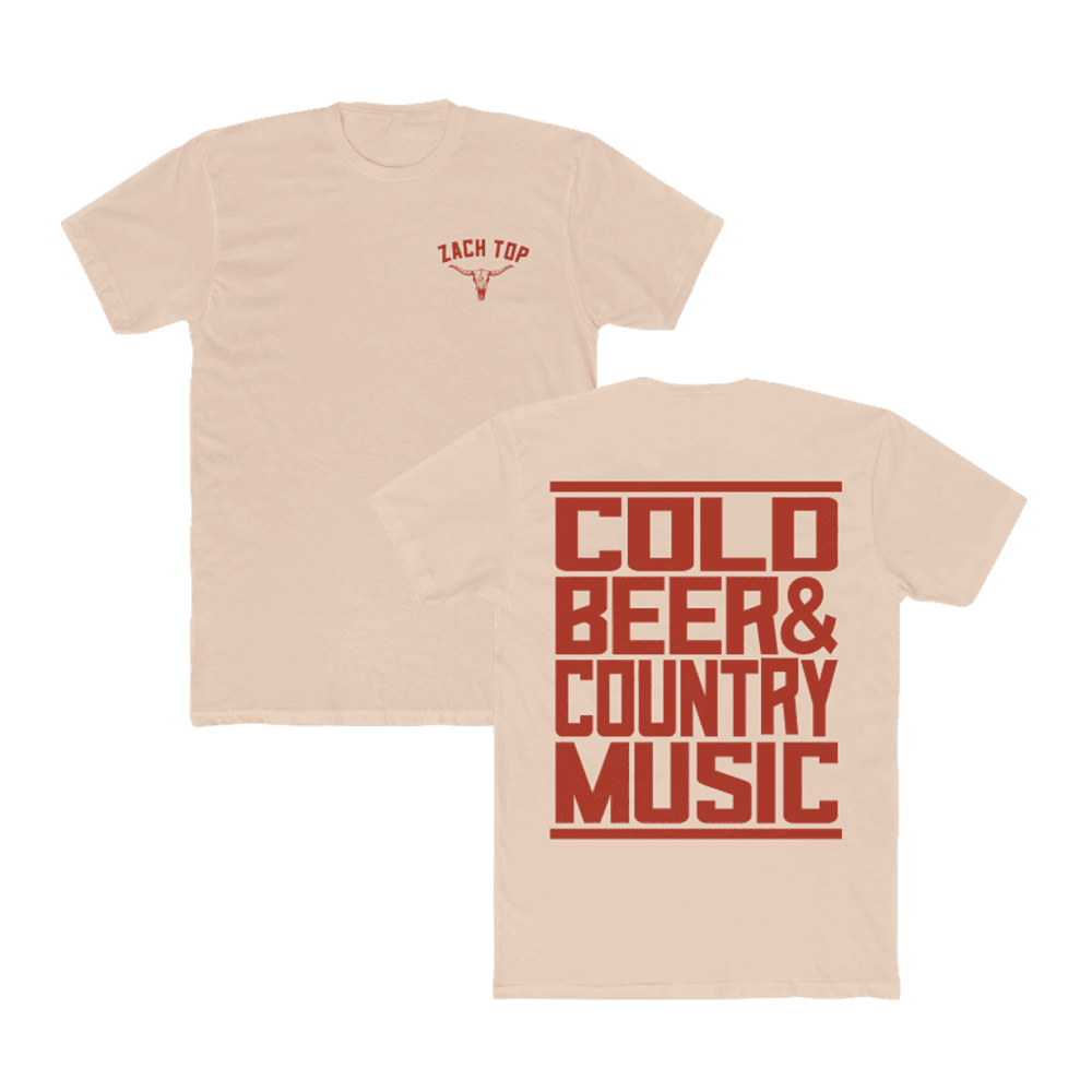 Zach Top Merch Zach Top Colo Beer And Country Music T-Shirt Natural Music Fans Gifts - Image 2