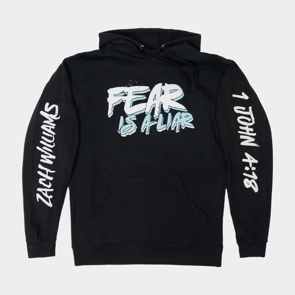 Zach Williams Merch 2026 Fear Is A Liar Black Hoodie Presents For Music Lovers