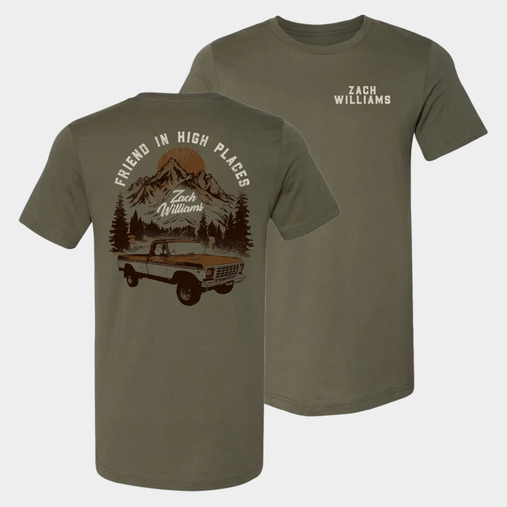 Zach Williams Merch 2026 Friend In High Places T-Shirt Music Lover Gifts For Him