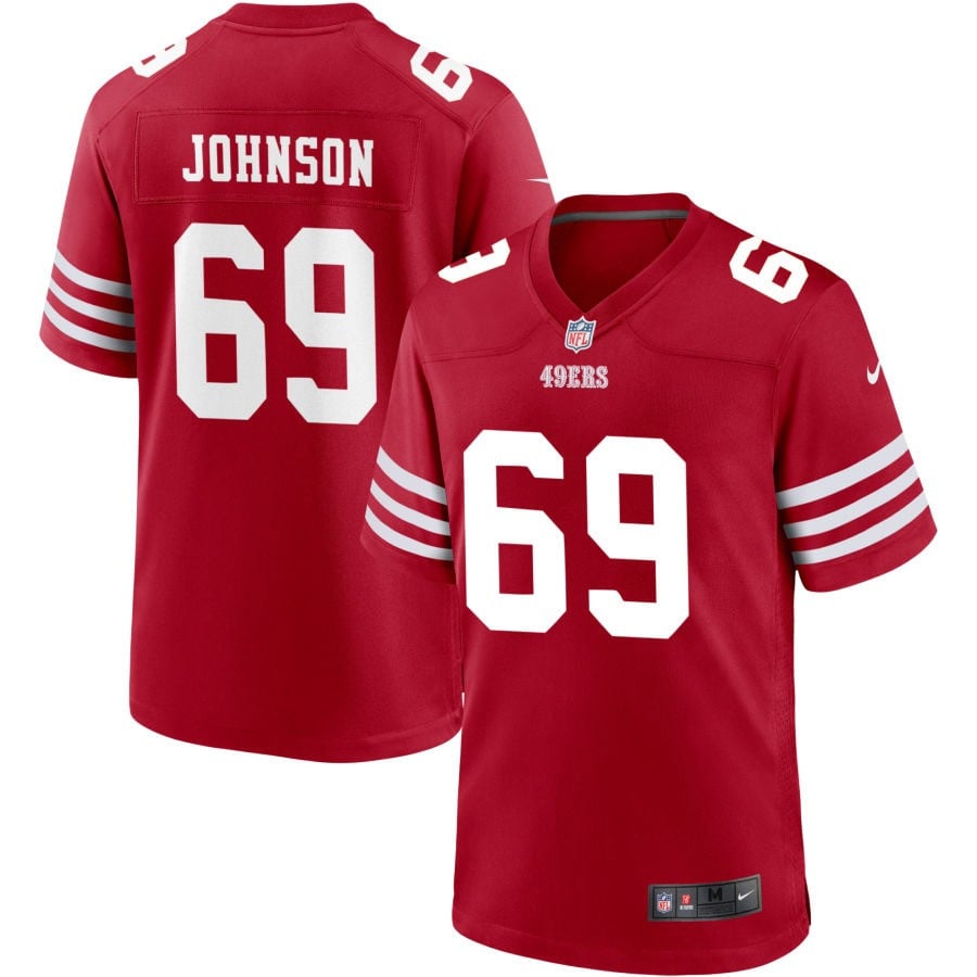 Zack Johnson San Francisco 49ers 2025 Jersey - Scarlet
