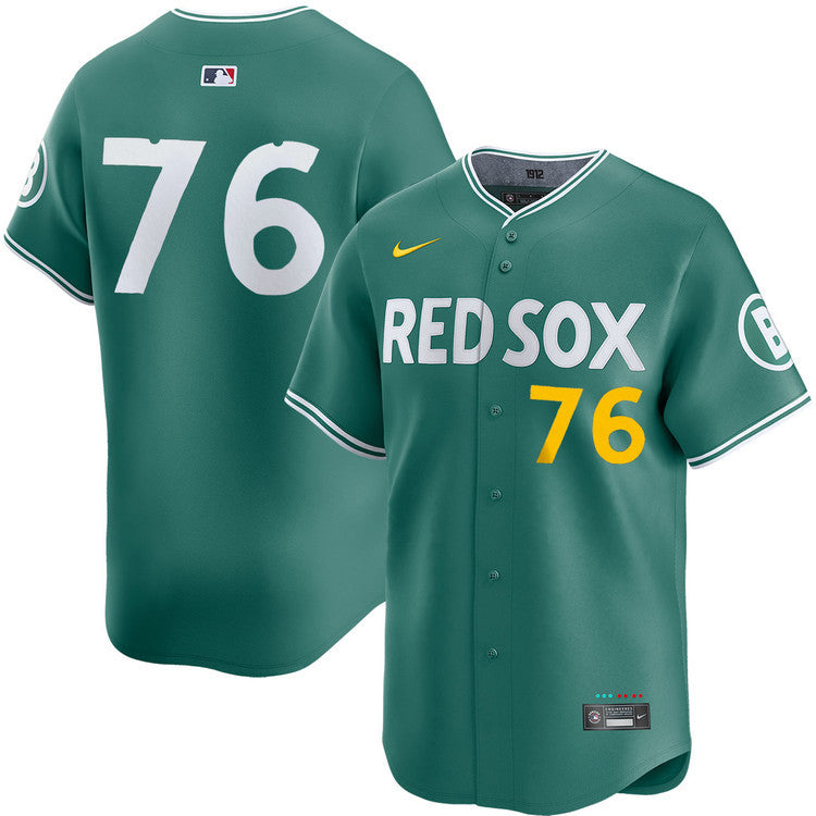 Zack Kelly Boston Red Sox 2025 City Connect Limited Jersey - Green