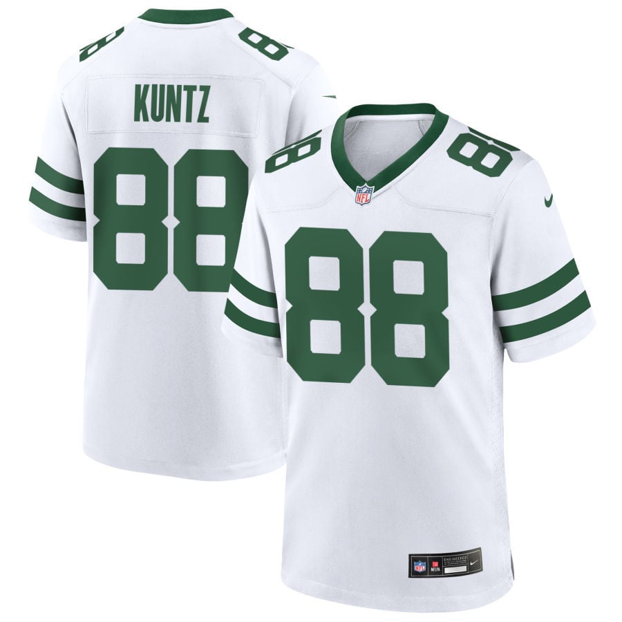 Zack Kuntz New York Jets 2025 Game Jersey - Legacy White