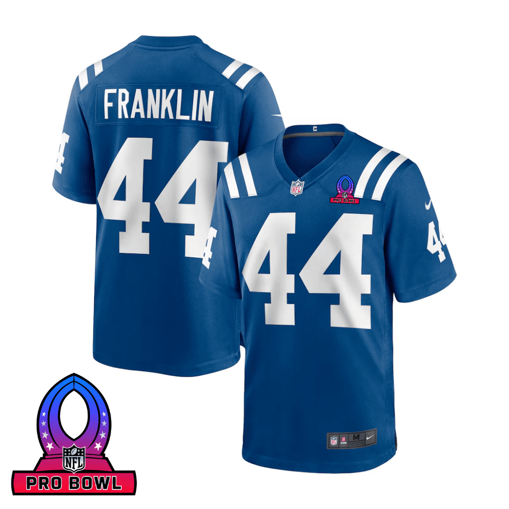 Zaire Franklin Indianapolis Colts 2025 Pro Bowl Patch Game Men Jersey - Royal