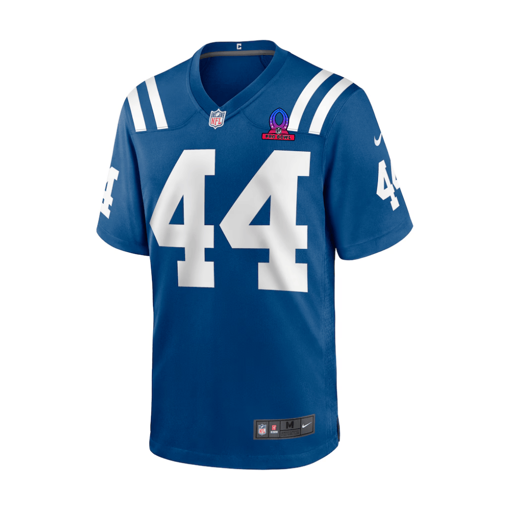 Zaire Franklin Indianapolis Colts 2025 Pro Bowl Patch Game Men Jersey - Royal - Image 2