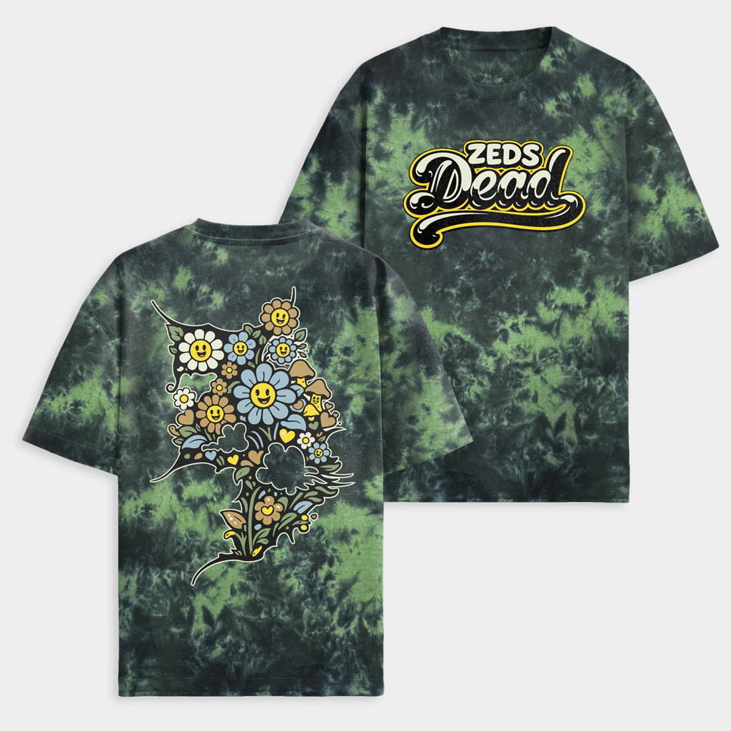 Zeds Dead Merch 2026 Spring Sprung Tie Dye T-Shirt Zeds Dead Shirt Friends Gifts