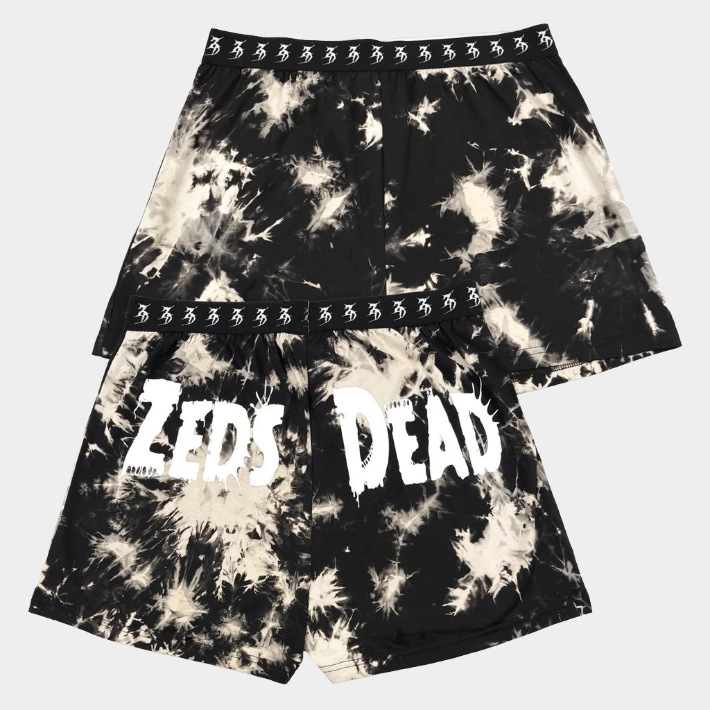 Zeds Dead Merch 2026 Zeds Dead Tie Dye Boxer Shorts Best Gift For EDM Fans