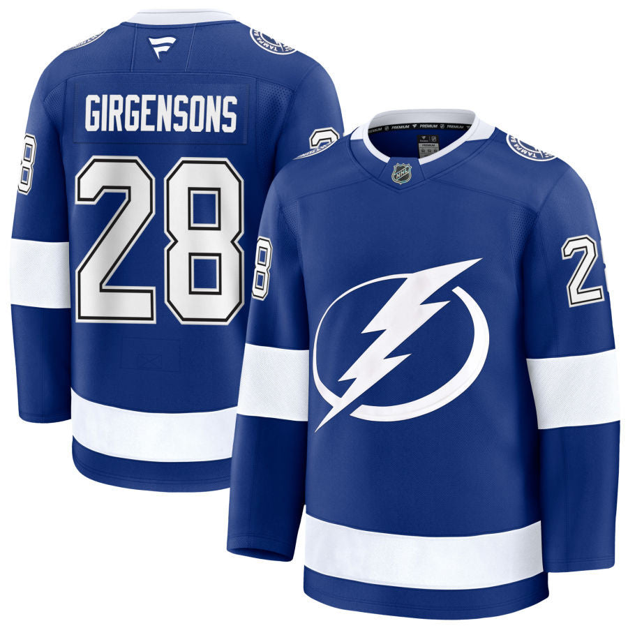 Zemgus Girgensons Tampa Bay Lightning 2025 Home Jersey - Blue 1 Zemgus Girgensons Tampa Bay Lightning 2025 Home Jersey - Blue