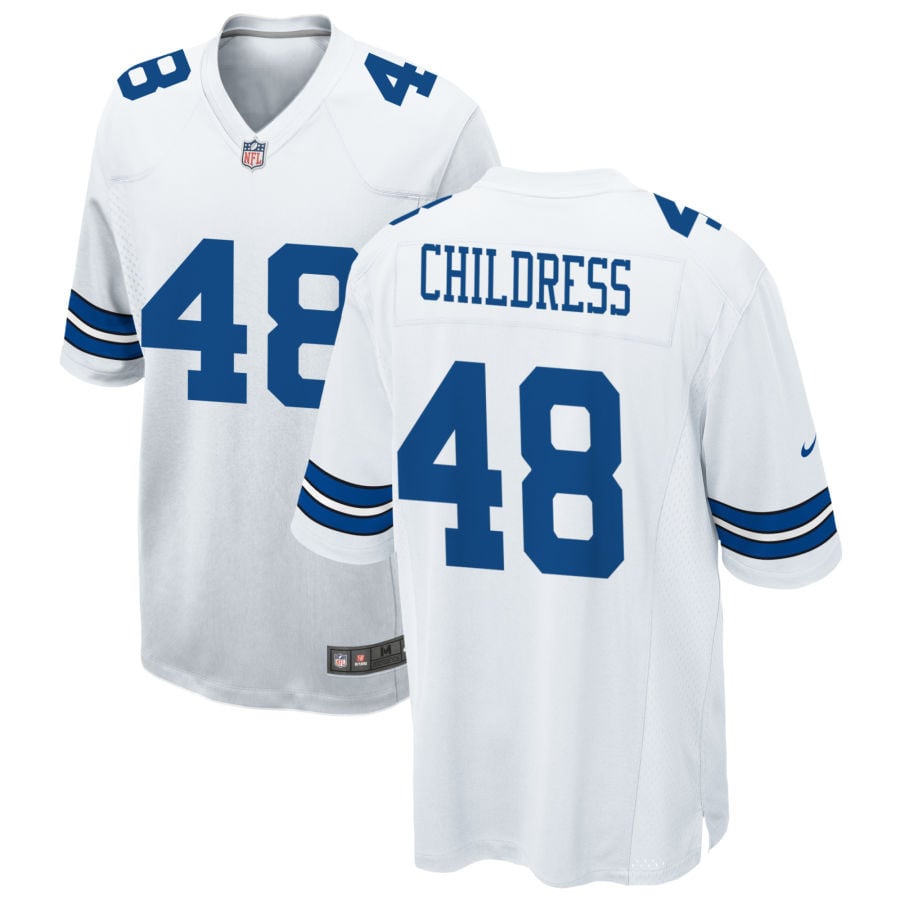 Zion Childress Dallas Cowboys 2025 Game Jersey - White