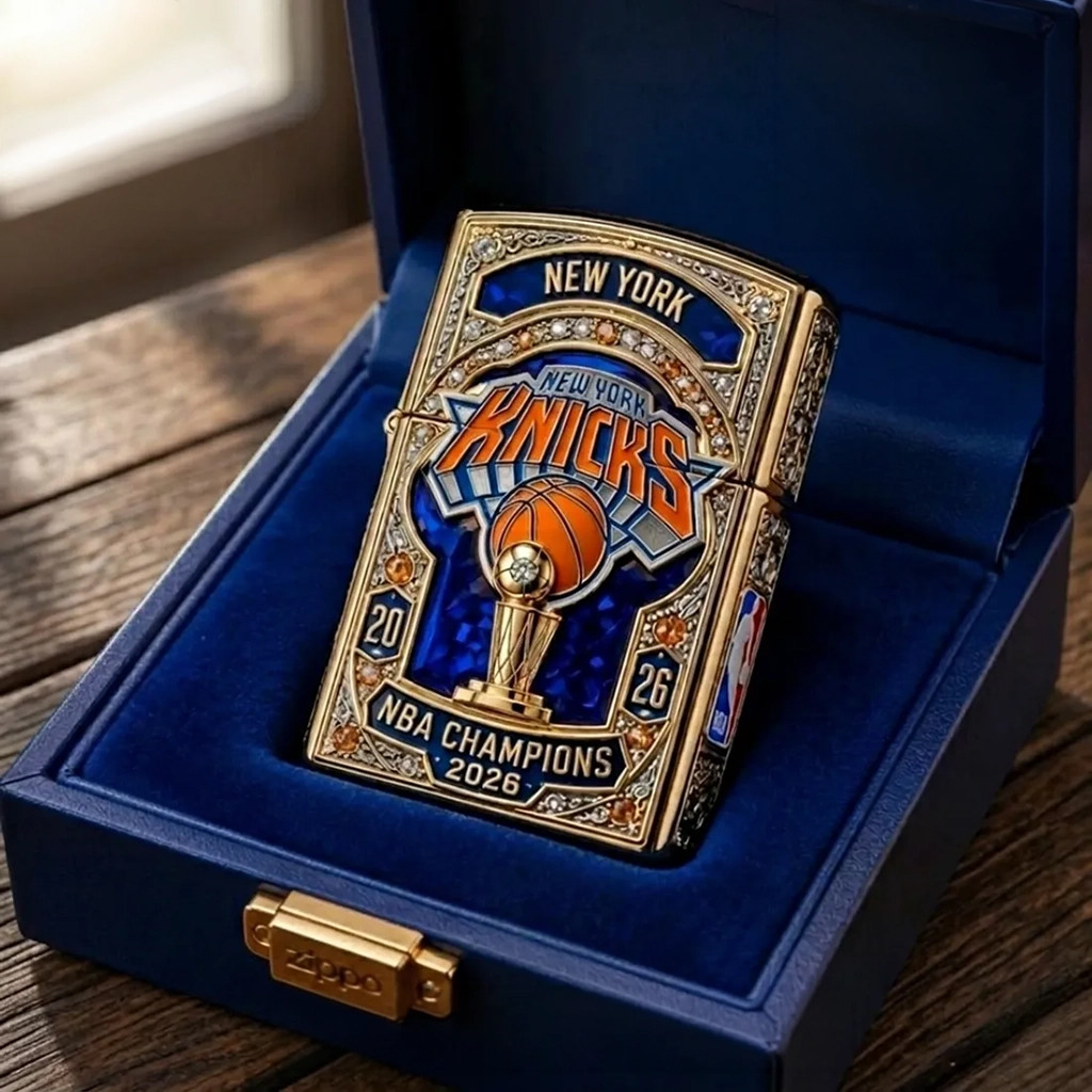 Zippo X New York Knicks Champions 2026 Lighter Case NY Knicks Finals Championship Merch Gifts