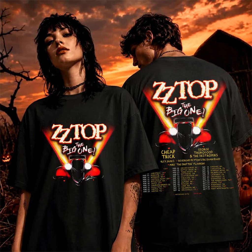 ZZ Top The Big One Tour 2026 Schedule Dates T-Shirt ZZ Top Merch Birthday Gifts For Fan